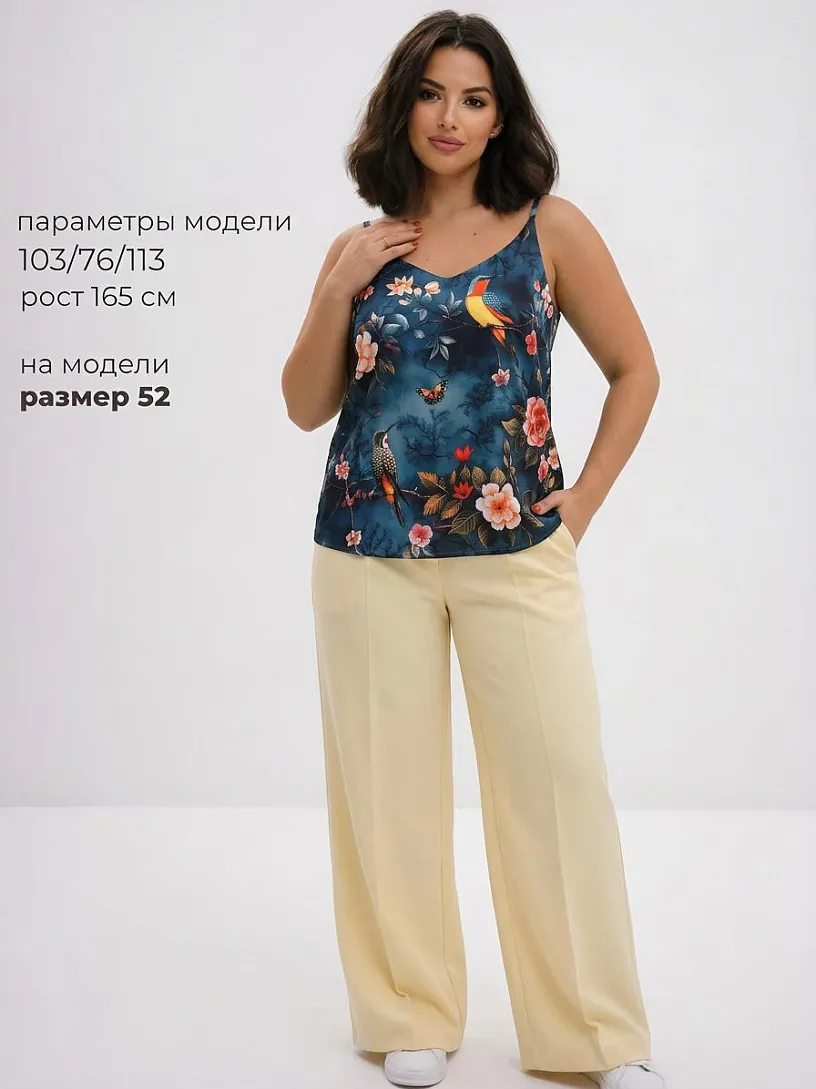 Топ "Вдохновение"_О20/синие птички